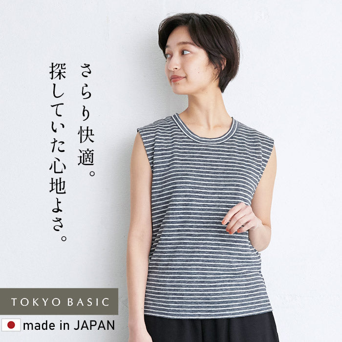 プレミアムリネン®100% ノースリーブプルオーバー
