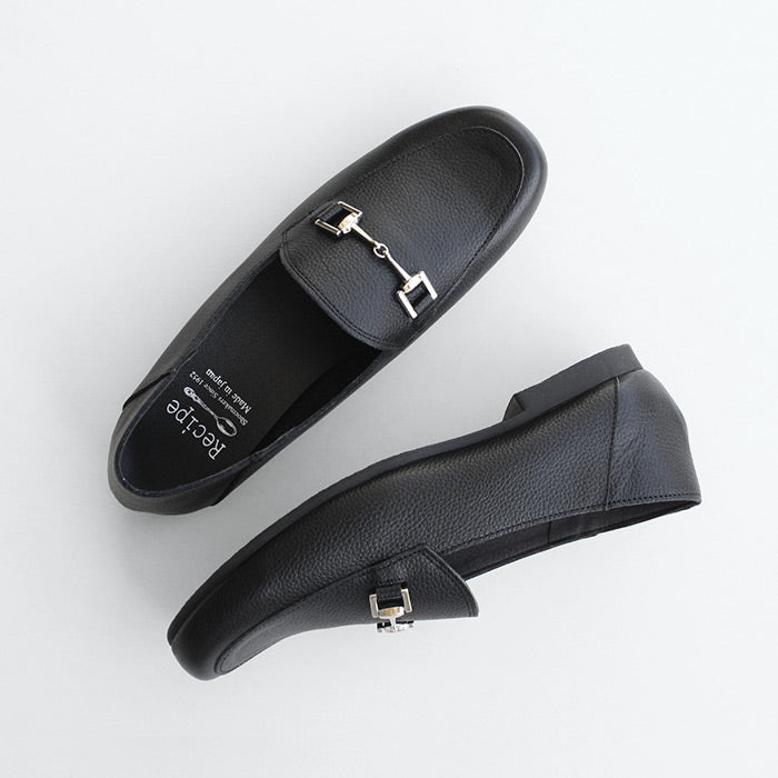 Recipe 本革 ゆったりビットローファー RP-530