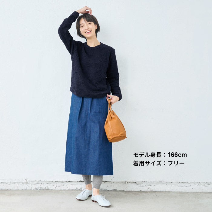 [トレーナーレディース無地秋冬]ストレッチキルトトレーナー/日本製50代60代70代女性ミセスプルオーバーコットンキルティングおしゃれ花柄ゆったりかわいい長袖きれいめシンプルキルト生地キルト綿