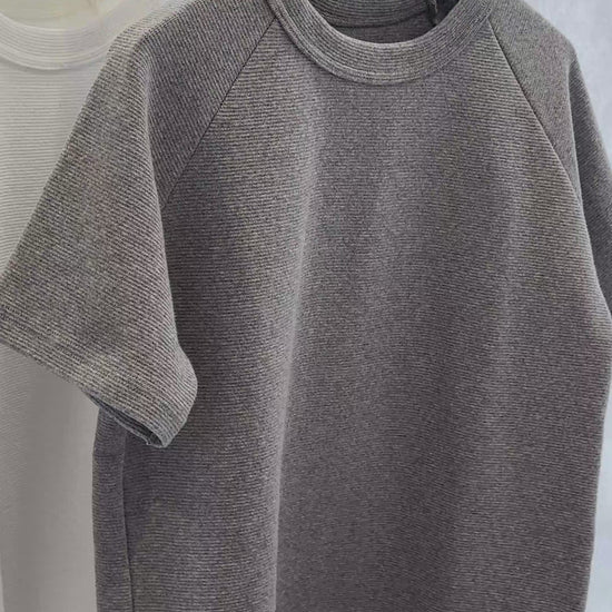 ストレッチ フライス コットン Tシャツ