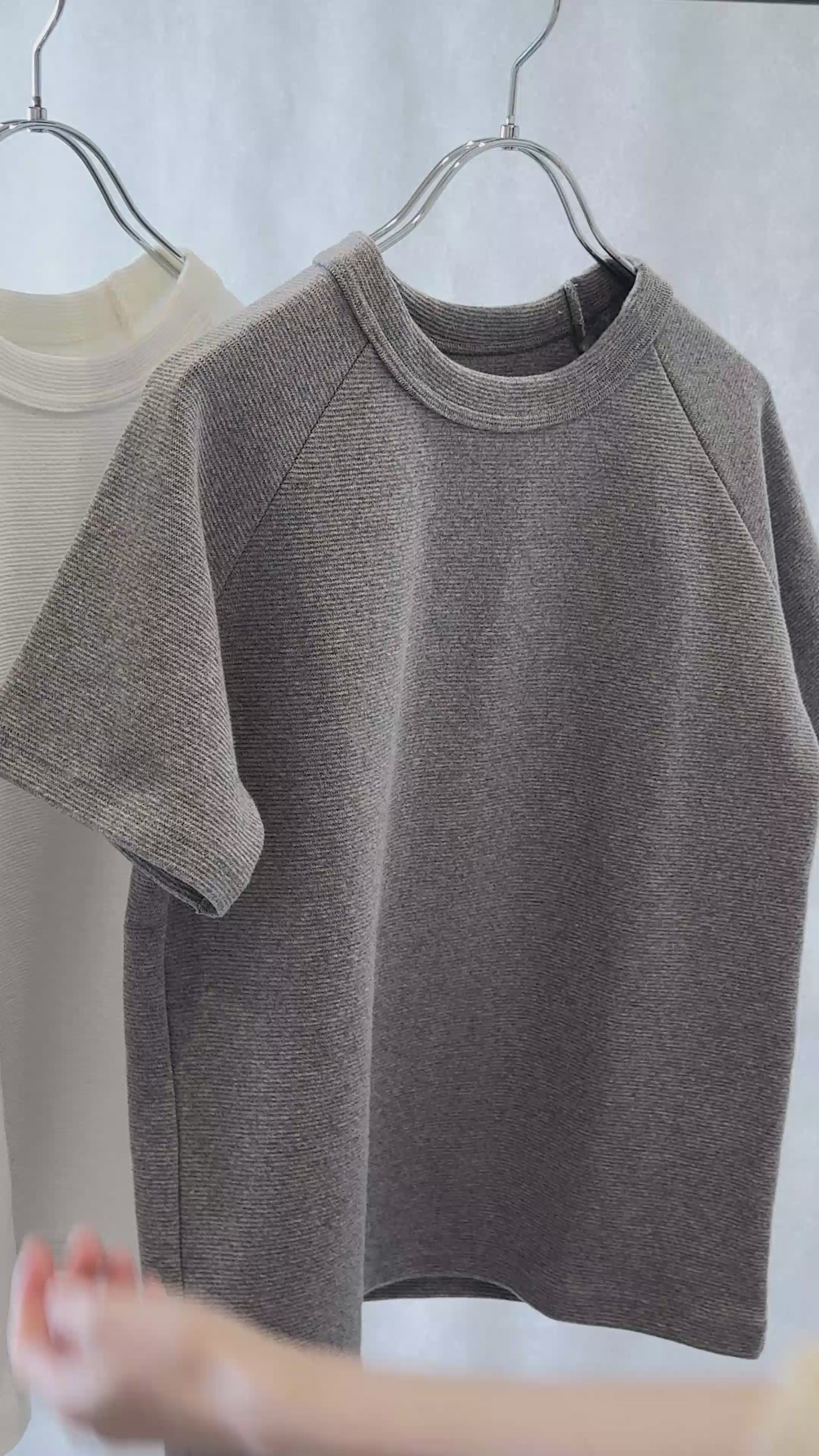 ストレッチ フライス コットン Tシャツ