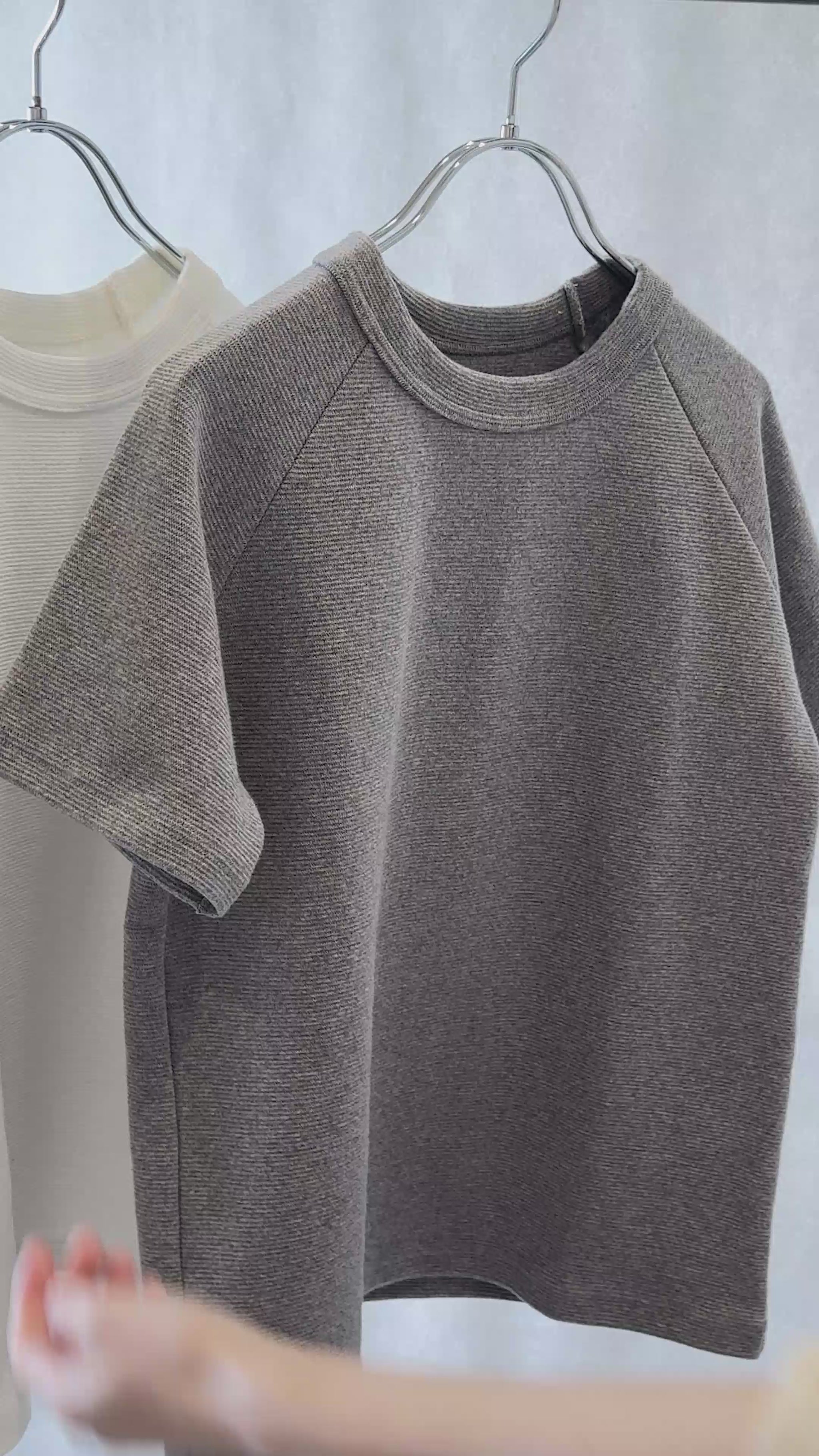ストレッチ フライス コットン Tシャツ