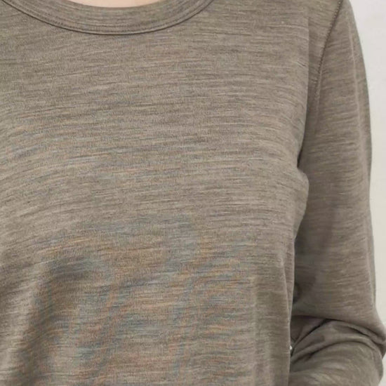 マウントブレスウール100％ 長袖 Tシャツ