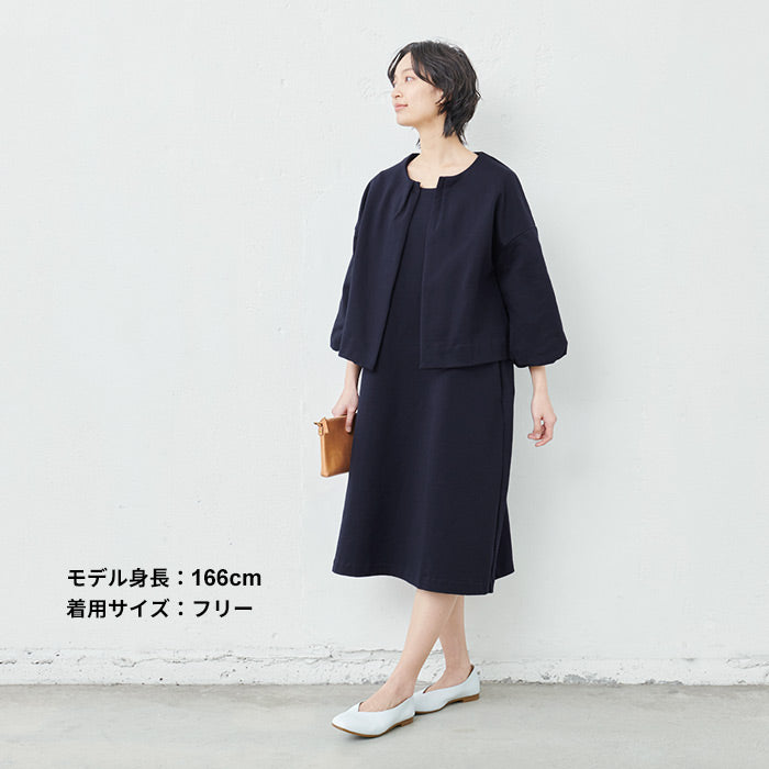 セットアップレディースカジュアルゆったりコットン日本製40代50代60代女性ファッションフォーマル卒業式入学式母大きいサイズワンピースジャケット