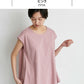 [接触冷感コットンカットソー半袖レディースフレンチスリーブ]強撚糸コットン100%フレアTシャツsozai/日本製メール便可40代50代60代女性ファッション綿100涼しい夏大人服