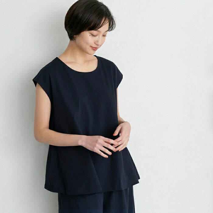 強撚糸コットン100％ フレア Tシャツ