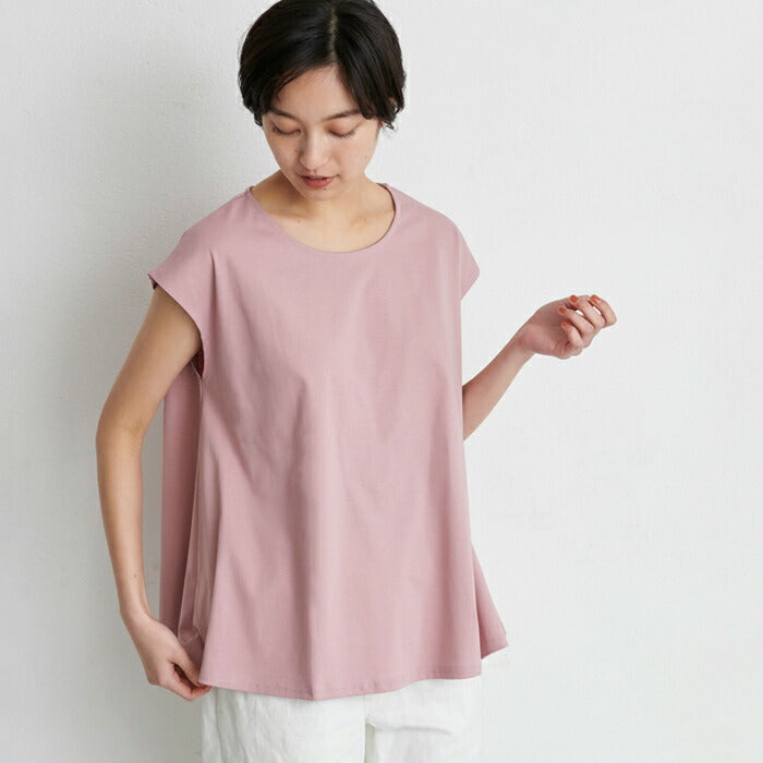 強撚糸コットン100％ フレア Tシャツ