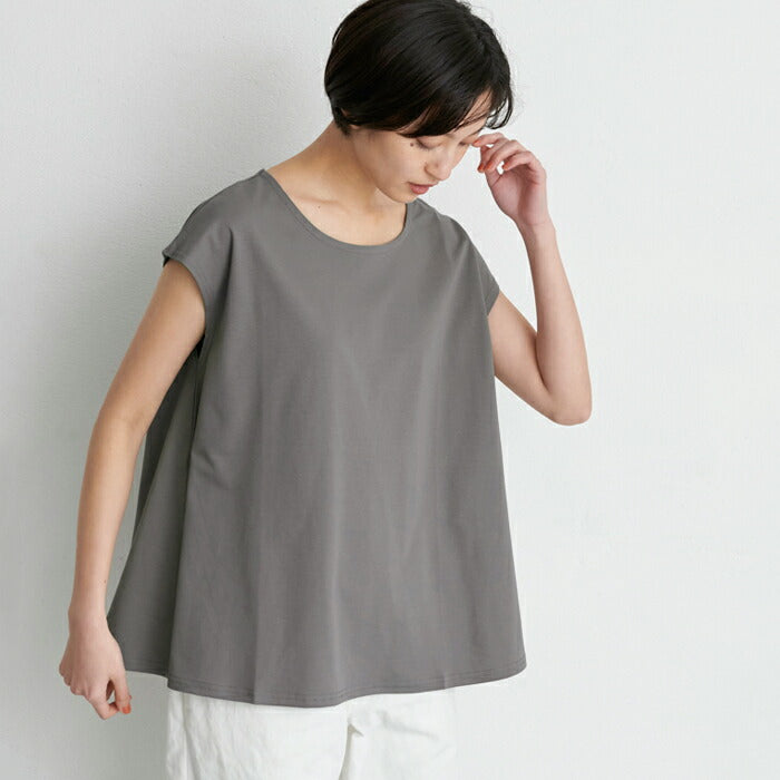 強撚糸コットン100％ フレア Tシャツ