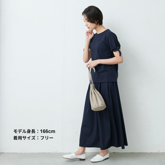 [ロングスカートフレア春夏]強撚糸コットン100%ロングスカートsozai/日本製メール便可40代50代60代女性ファッションレディースルームウェア接触冷感ロング大きいサイズLL2Lきれいめ綿100涼しい大人服