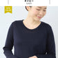 [インナーレディースウール100%長袖冬]呼吸するウール100％長袖TシャツSOZAI/日本製ウォッシャブルウールウール100%毛100洗えるウール冷え性冷え取りカットソーマウントブレス登山用登山大きいサイズ