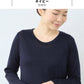 メリノウール マウントブレス 長袖Tシャツ ネイビー