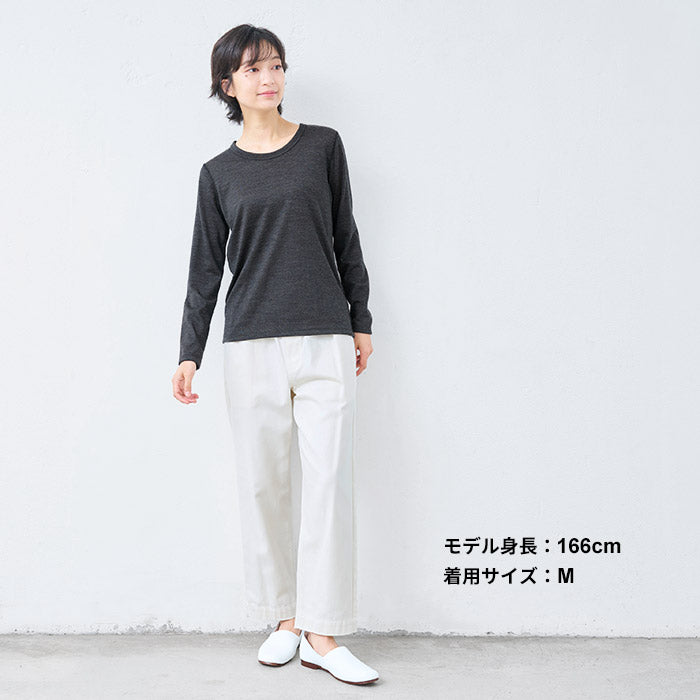 メリノウール マウントブレス 長袖Tシャツ スミクロ