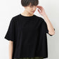 強撚コットン100%ドロップショルダーTシャツ