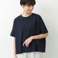 強撚糸コットン100％ ドロップショルダー Tシャツ