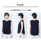[接触冷感ノースリーブtシャツレディースカットソー]強撚コットン100%ノースリーブゆったりプルオーバー/日本製40代50代60代タンクトップ綿100涼しいカジュアル無地接触冷感夏