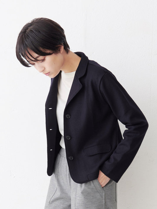 圧縮ウール100% テーラード三つボタンジャケット