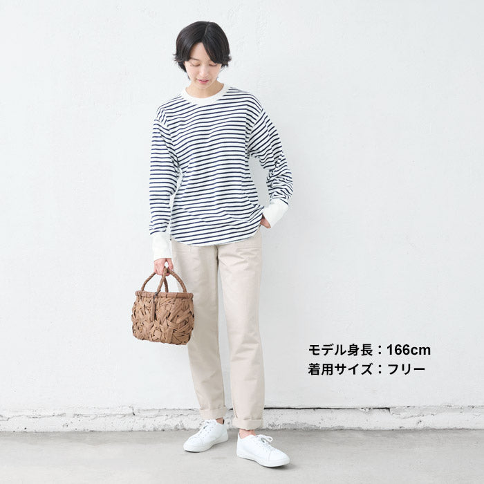 [パンツレディースゆったり]綿麻ベイカーパンツ【テーパードパンツ】/メール便可日本製30代40代50代女性ファッションリネンコットンワークテイストカーゴパンツパギンス春夏秋テーパードパンツ大きいサイズ