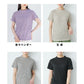 プレミアムリネン100％ハイネックTシャツモックネック【日本製】【メール便可：○】コンパクト涼しいＴシャツギフト