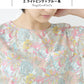 リバティプリント Tシャツブラウス ライトピンク×ブルー系