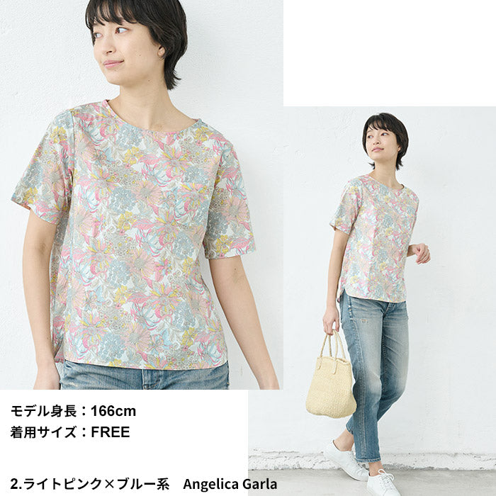リバティプリントTシャツブラウスTブラ【日本製】