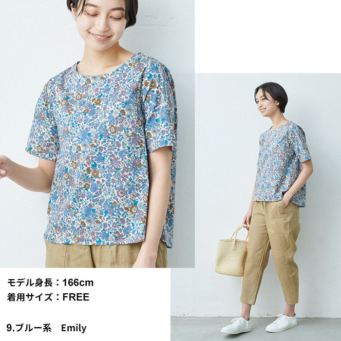 リバティプリントTシャツブラウスTブラ【日本製】