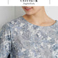 リバティプリント Tシャツブラウス ライトブルー系