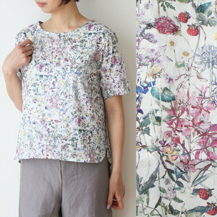リバティプリントTシャツブラウス