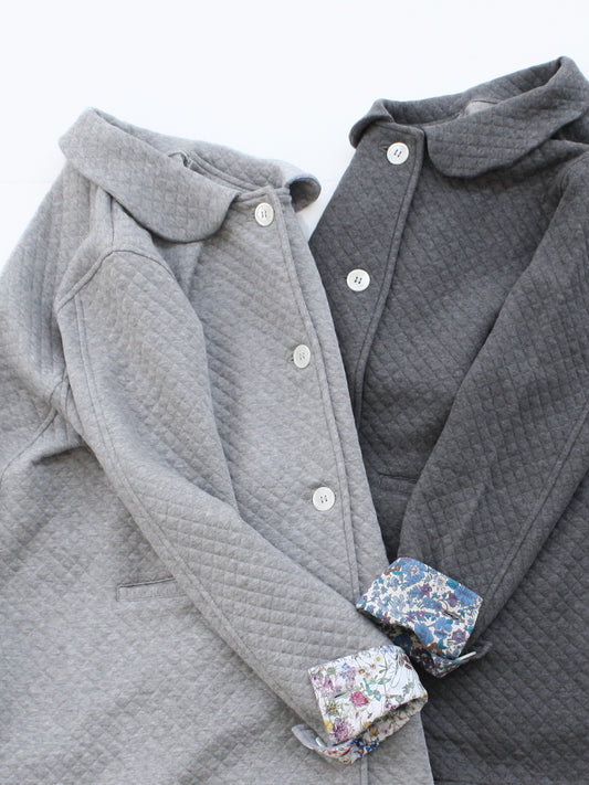 リバティプリント×オーガニックコットン100%中綿キルトコート