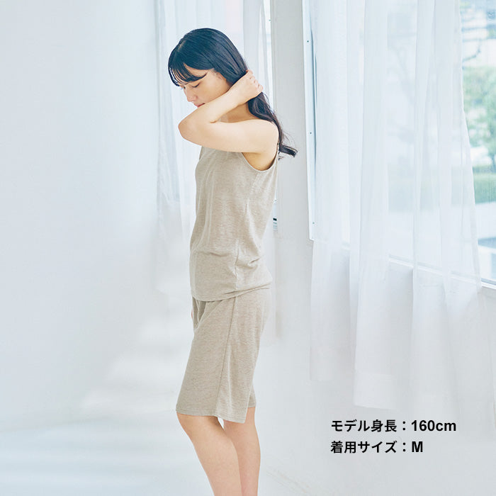 プレミアムリネン100%カットソーペチパンツ 生成