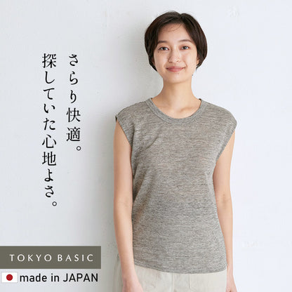プレミアムリネン®100％ ノースリーブプルオーバー