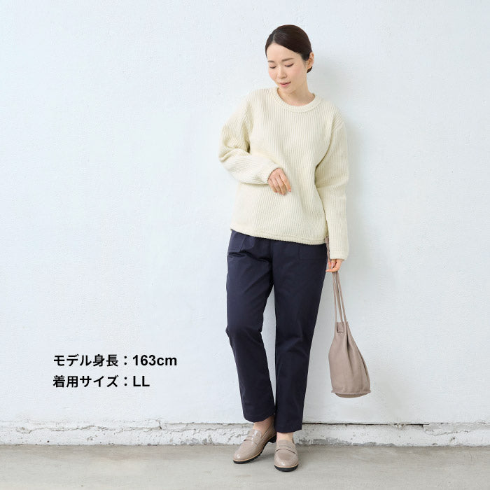 [トレーナーレディース秋冬]尾州のストライプキルトトレーナー/日本製40代50代60代30代女性ファッションプルオーバートレーナーキルティングゆったり長袖カジュアル大きいサイズキルト生地キルト綿