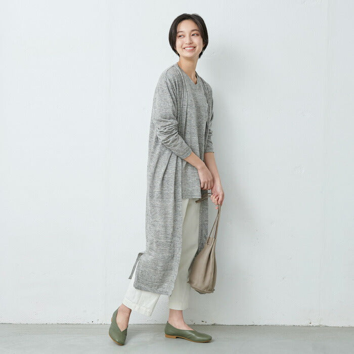 [スクエアトゥパンプスフラットシューズ]本革VカットスクエアシューズRecipe/日本製40代50代60代女性ファッション柔らかい革靴本革22.5～24.5cmコンフォートシューズVカットレシピ