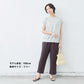 [リネンインナーペチパンツ]フレンチリネン100％ぺチパンツ/日本製メール便可40代50代60代女性ファッション麻100％ワイドレギンスイージーパンツルームウェア
