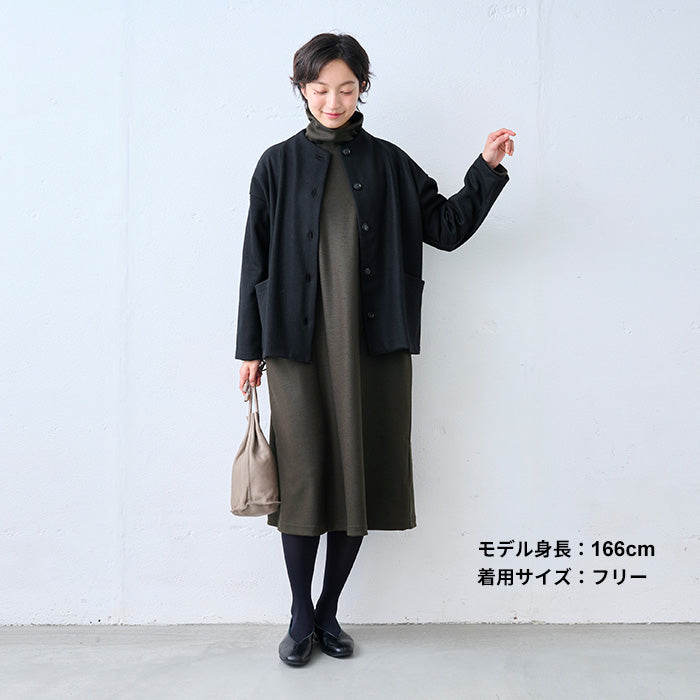 圧縮ウール100% タートルネック ワンピース – tokyo-basic online