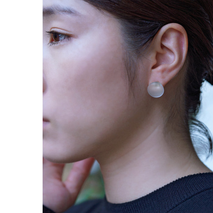 [イヤリングピアスガラスHARIO]HARIOLampworkFactryイヤリングピアスマユHAA-MY-002EHAA-MY-001P/日本製40代50代60代ハンドメイドアクセサリーフォーマル卒業式入学式結婚式チタンアレルギー対応