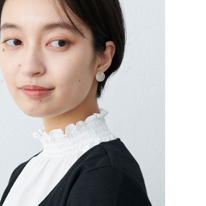 [イヤリングピアスガラスHARIO]HARIOLampworkFactryイヤリングピアスマユHAA-MY-002EHAA-MY-001P/日本製40代50代60代ハンドメイドアクセサリーフォーマル卒業式入学式結婚式チタンアレルギー対応