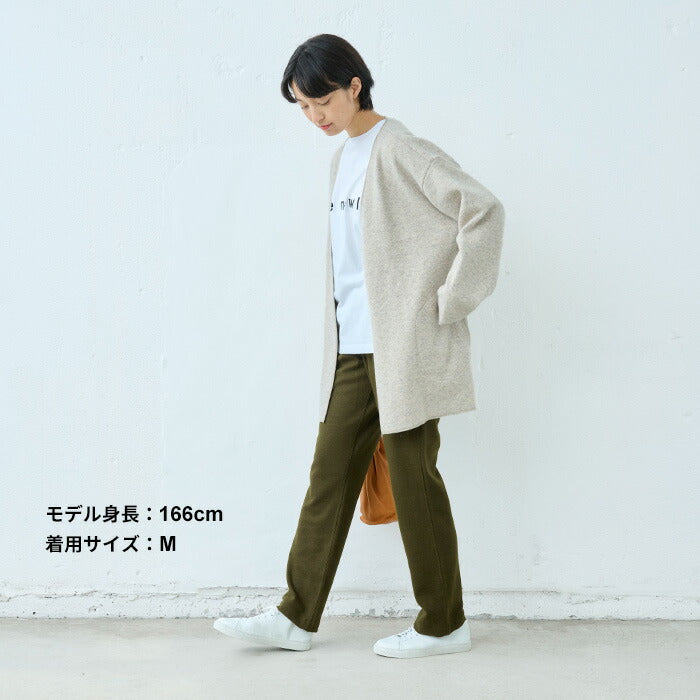 [パンツレディーステーパード]圧縮ウール100%ベイカーテーパードパンツ/日本製40代50代60代女性ウール毛テーパード暖かフォーマルきれいめボトムスボトム冬秋大人服
