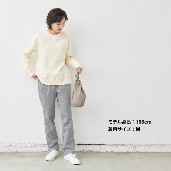 [パンツレディーステーパード]圧縮ウール100%ベイカーテーパードパンツ/日本製40代50代60代女性ウール毛テーパード暖かフォーマルきれいめボトムスボトム冬秋大人服