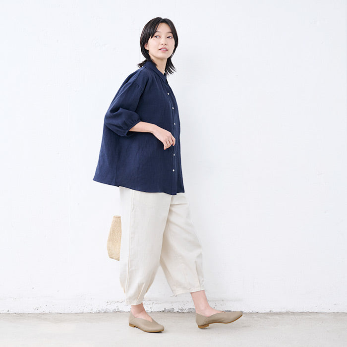 [スリッポンレディースレザー]本革VカットバブーシュRecipe/日本製40代50代60代30代女性柔らかい革靴レシピアーモンドトゥフラットシューズ歩きやすい痛くないブラック黒ベージュアイボリー2E相当牛革