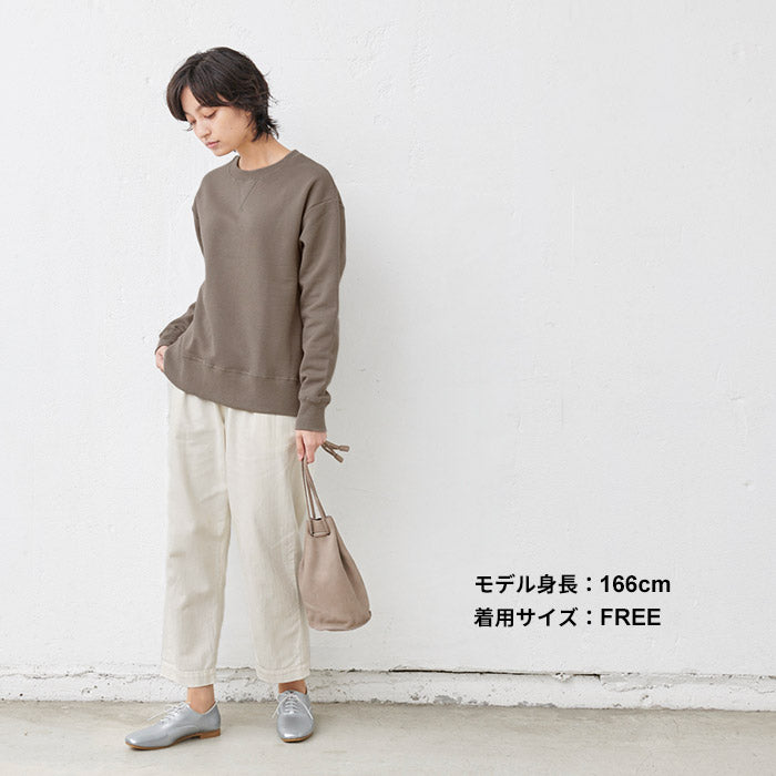 [綿100裏起毛あったかトレーナーレディース]コットン100％ふわふわ裏起毛トレーナー/日本製30代40代50代60代女性ファッション無地カジュアルスウェットガゼットシンプル