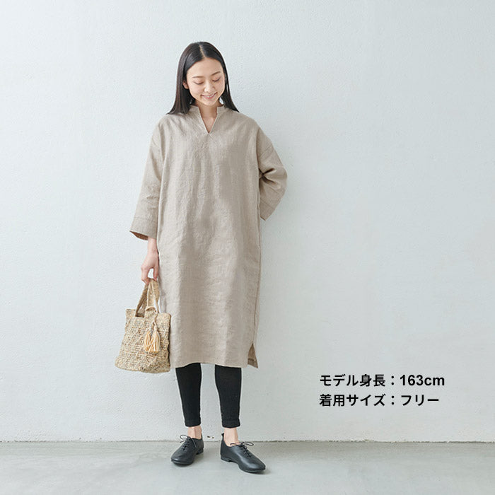 [レギンスレディース10分丈ストレッチ]奈良の靴下屋のリネンレギンス/日本製メール便可40代50代60代インナー十分丈抗菌速乾涼しいマチあり通気性春夏秋冬