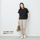 プレミアムリネン100%フレアTシャツ ブラック