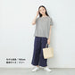 [リネンコットンレディース]ベルギーリネン＆コットンドロップショルダーTシャツ/日本製メール便可40代50代60代30代女性半袖綿麻ビッグシルエットオーバーサイズ無地シンプル大人服春夏秋