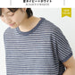 [リネンコットンレディース]ベルギーリネン＆コットンドロップショルダーTシャツ/日本製メール便可40代50代60代30代女性半袖綿麻ビッグシルエットオーバーサイズ無地シンプル大人服春夏秋