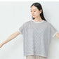 [リネンコットンレディース]ベルギーリネン＆コットンドロップショルダーTシャツ/日本製メール便可40代50代60代30代女性半袖綿麻ビッグシルエットオーバーサイズ無地シンプル大人服春夏秋