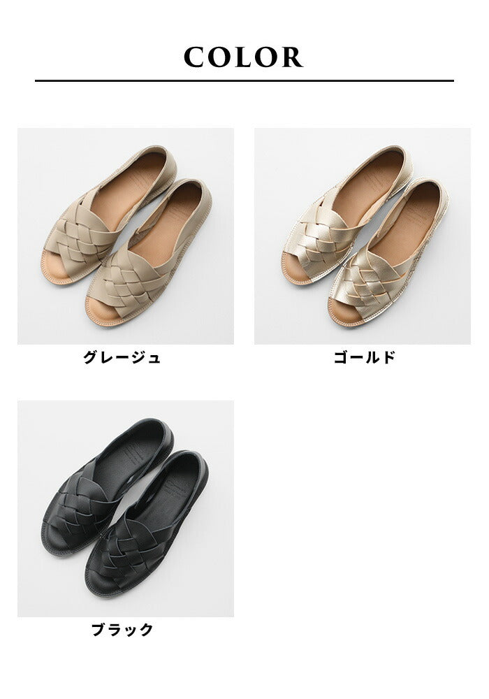 [サンダルレディースぺたんこ歩きやすい]本革メッシュオープントゥシューズRecipe/日本製40代50代60代30代女性スリッポンレザーサンダルレザーシューズ夏柔らかい革靴2E相当牛革フラットシューズ歩きやすい