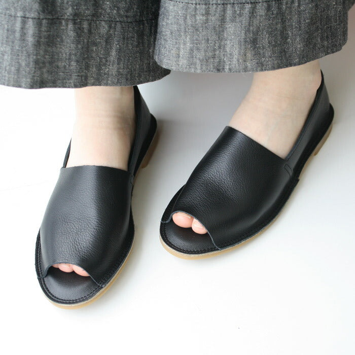 Recipe 本革 Lカット オープントゥ シューズ RP-255 – tokyo-basic online