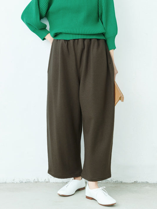 強圧縮ウール100％ バルーンパンツ