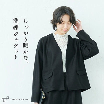 【10/1 10時値上げ予定】強圧縮ウール100％ フラップポケット ジャケット