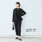 [フォーマルトップスレディース]オーガニックコットンレースプルオーバー/日本製40代50代30代女性ラフオフィスミセスブラウスナチュラル入学式卒業式薄手長袖インナーシアーシースルーハイネック花柄シンプル